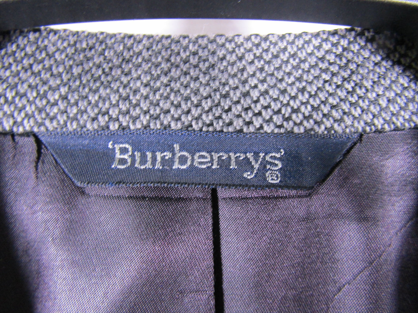Vintage Burberry Men's Gray Wool Blazer Jacket UNKNOWN SIZE