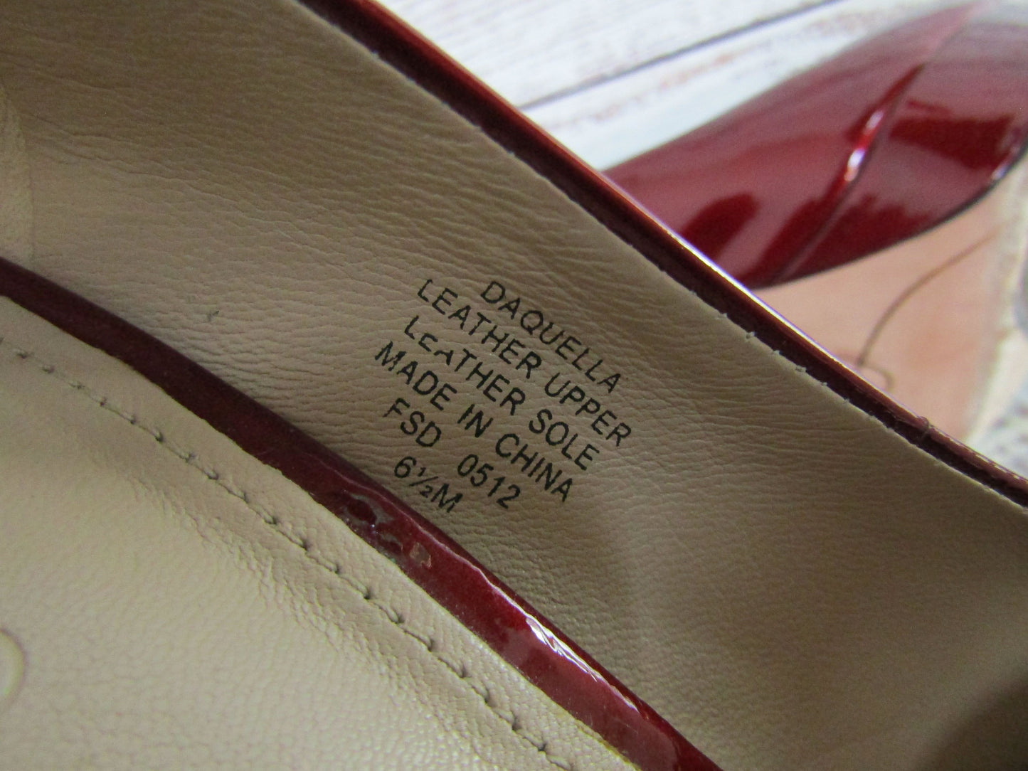 Joan & David Quella Women's Red Patent Leather Pumps Size 6.5