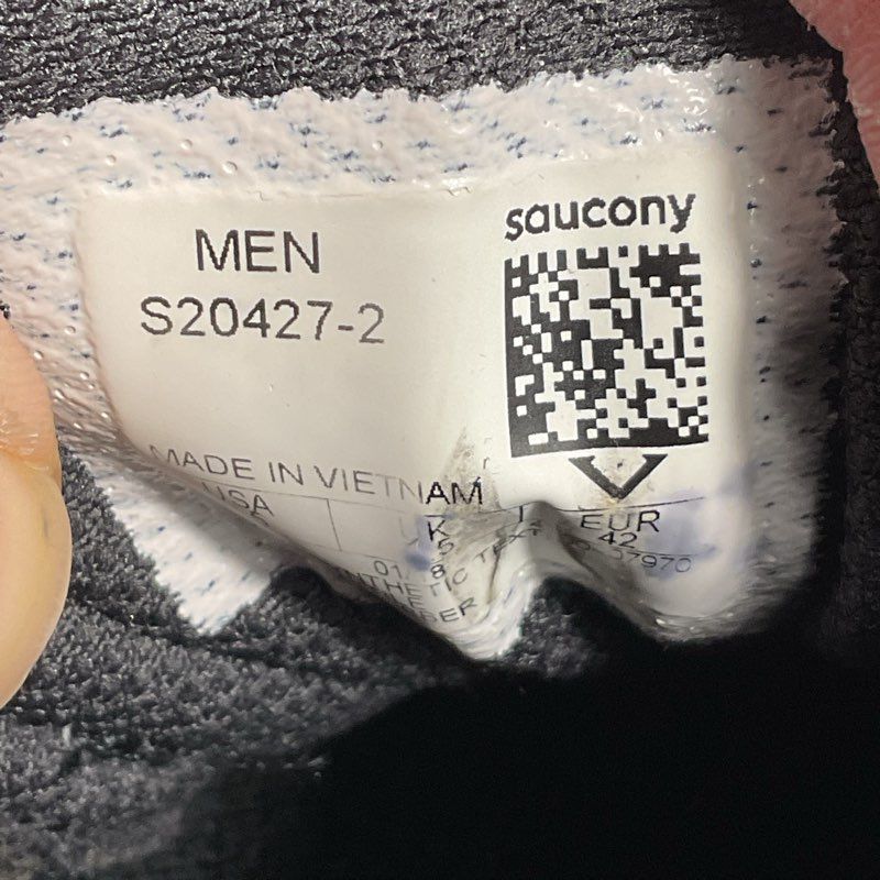 Saucony Grid Cohesion 11 Black/Green Athletic Shoe Men's Size 8.5