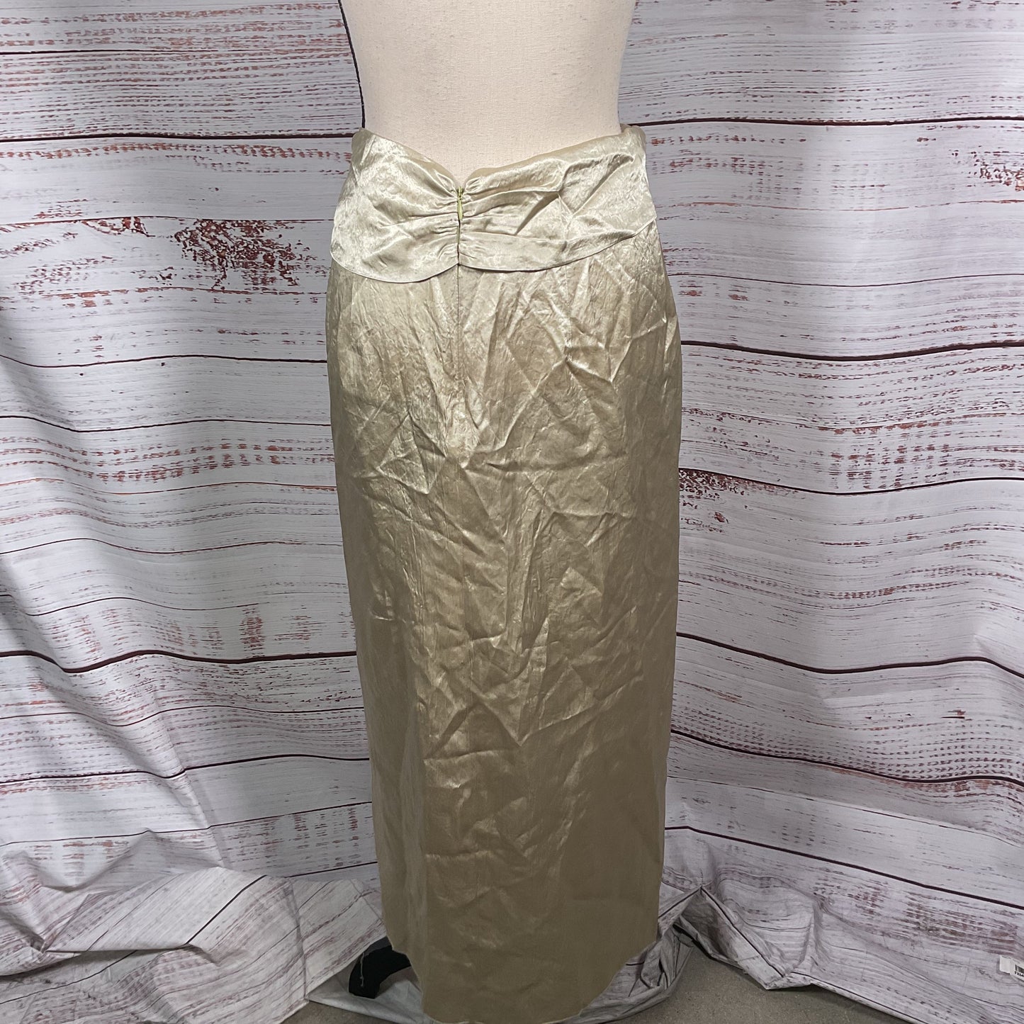 Nanushka Samara Top Twist Leg Slit Champagne Skirt - Size L