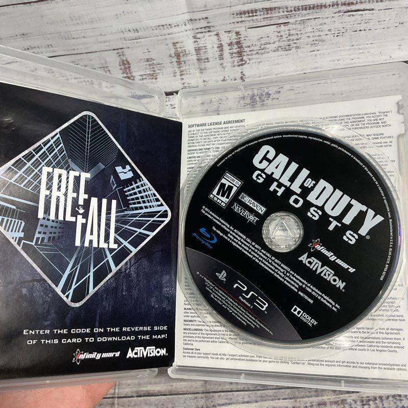 Lot of 2 Sony Playstation 3 Call of Duty Games Black Ops II, Ghosts+Manuals