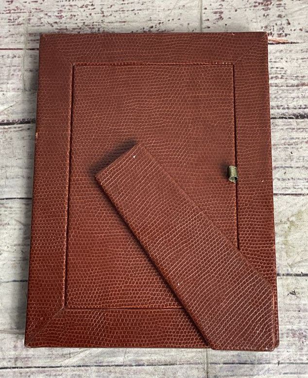 Tizo Snakeskin Embossed 4x6 Picture Frame Brown