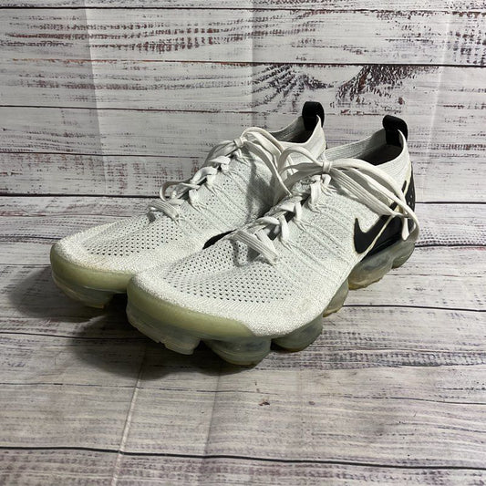 Nike Vapormax Flyknit 2 Orca White/Black White Athletic Sneakers Men's 11.5