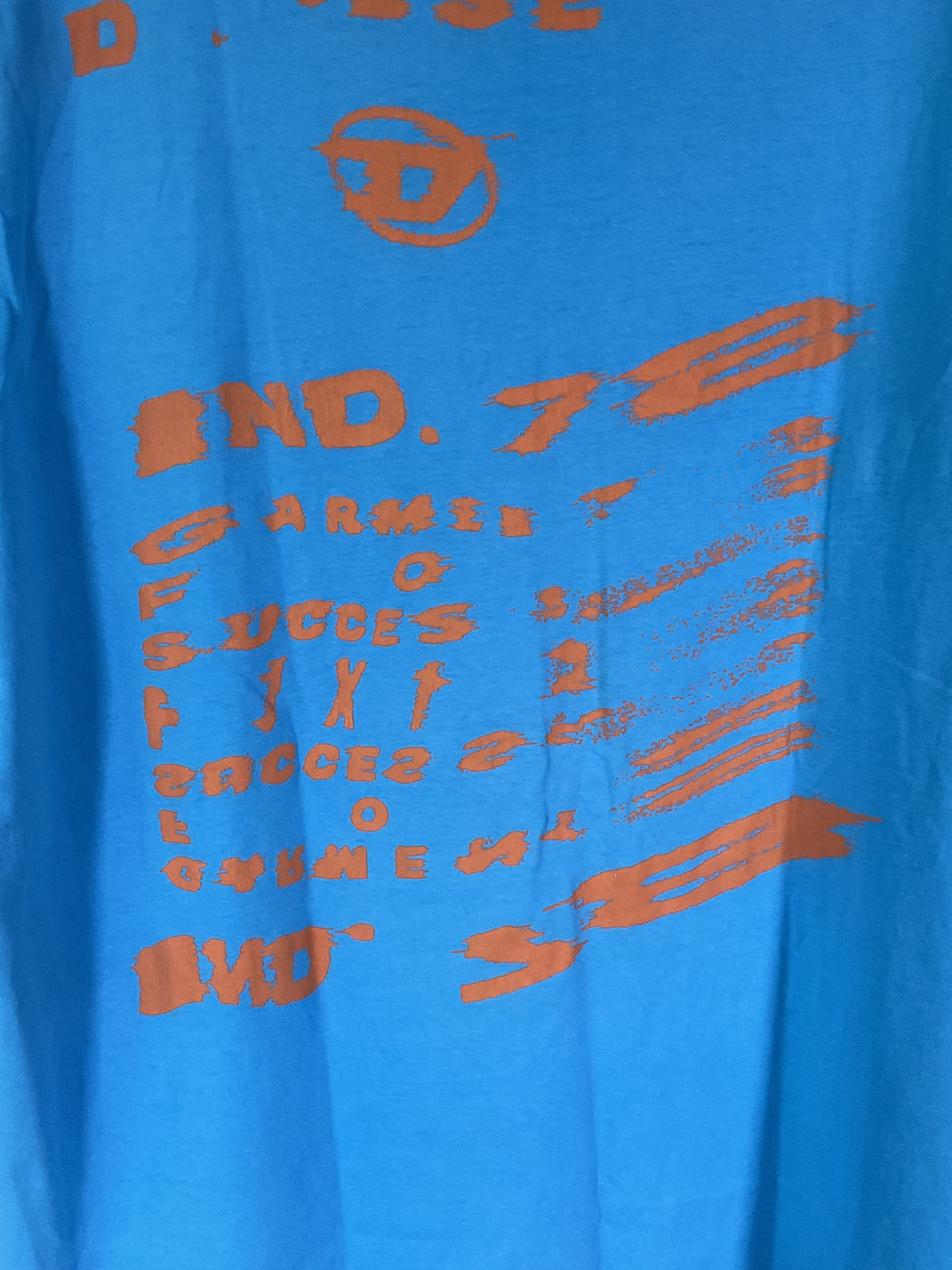 Diesel Blue Name T-Shirt - Size XL