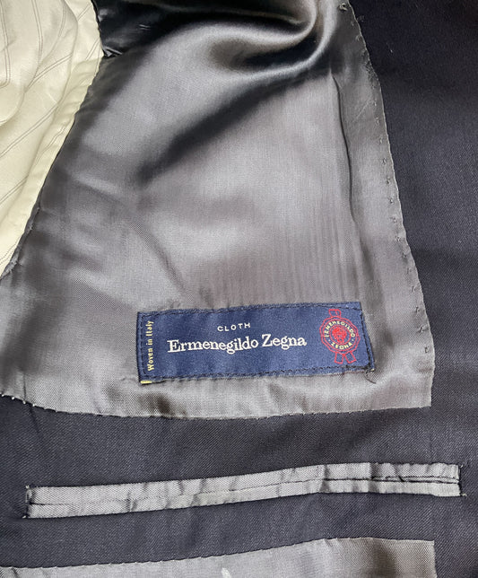 Ermenegildo Zenga Navy Blue Sports Coat - Size 42 Regular