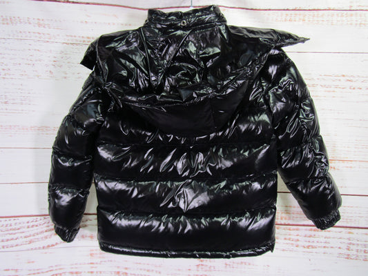 Moncler Maya Toddler's Black Shiny Puffer Jacket Size 3