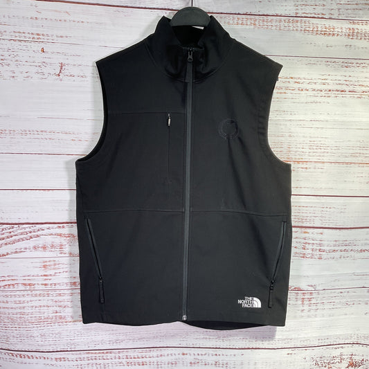 The North Face Black Castle Rock Github Logo Embroidered Polyester Vest - Size M
