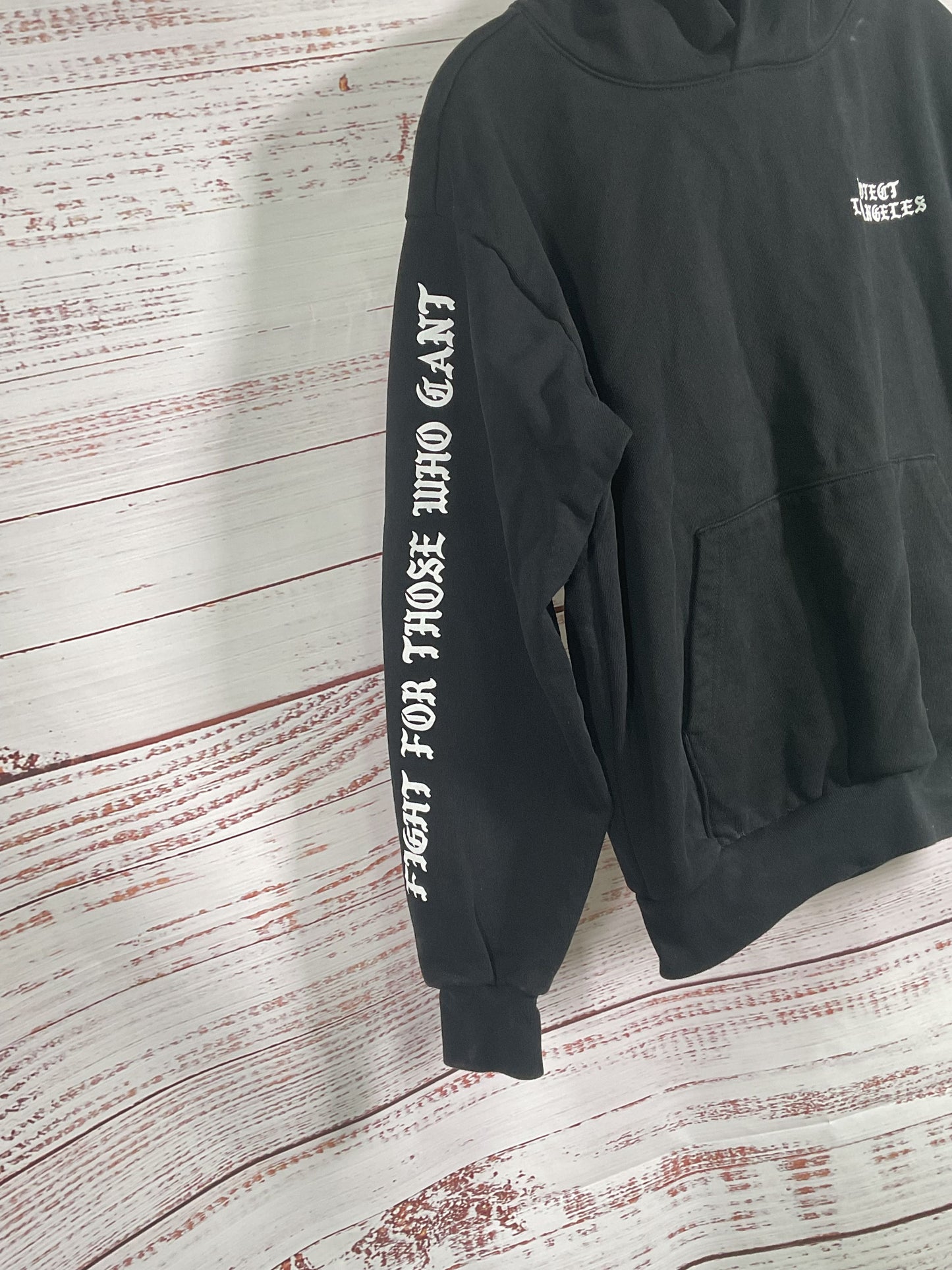 Born x Raised Black Fight For Those Who Can't Hoodie - Size M