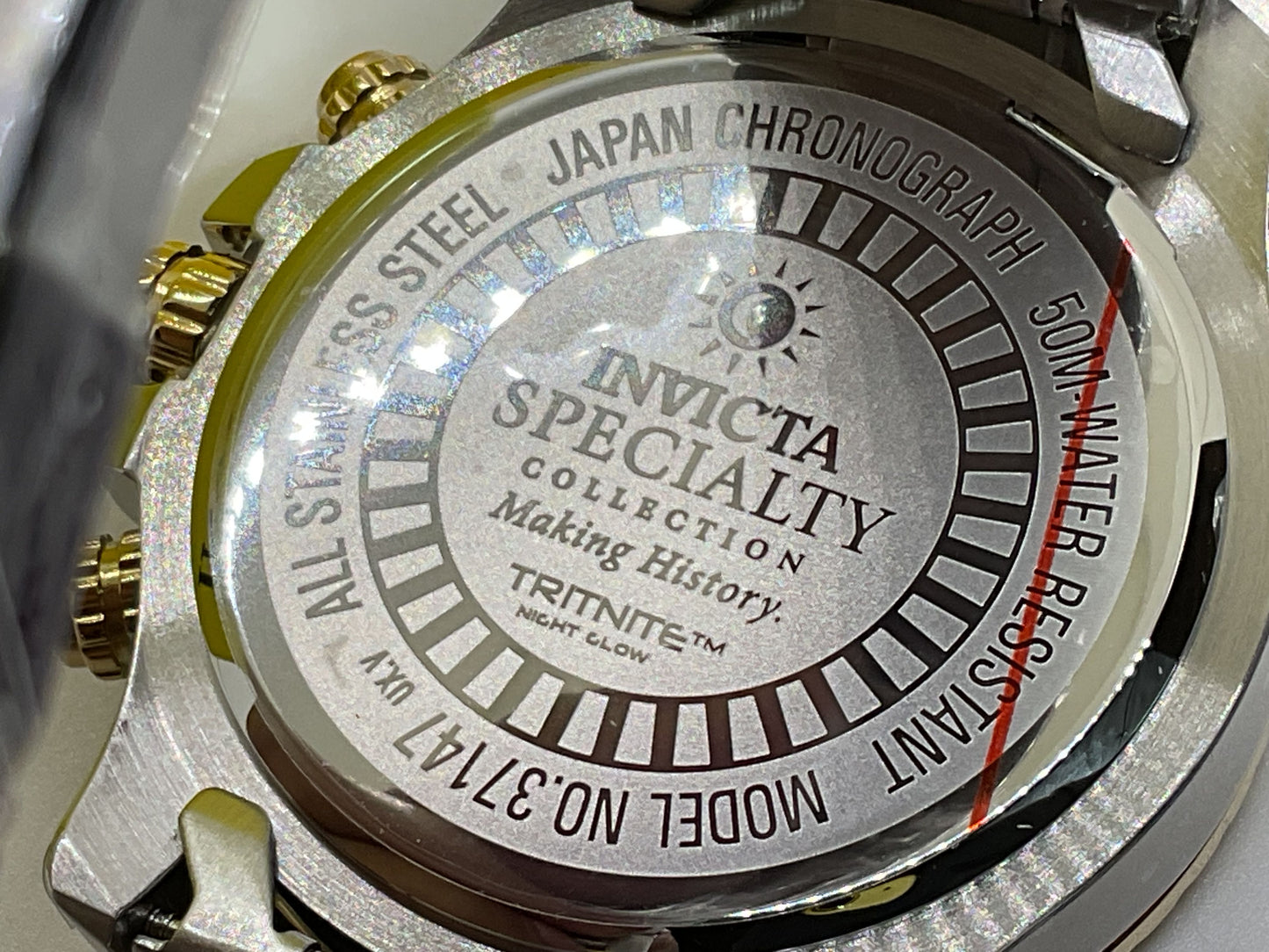 NWT INVICTA Speciality Collection Making History #37147 Trinite Night Glow Watch