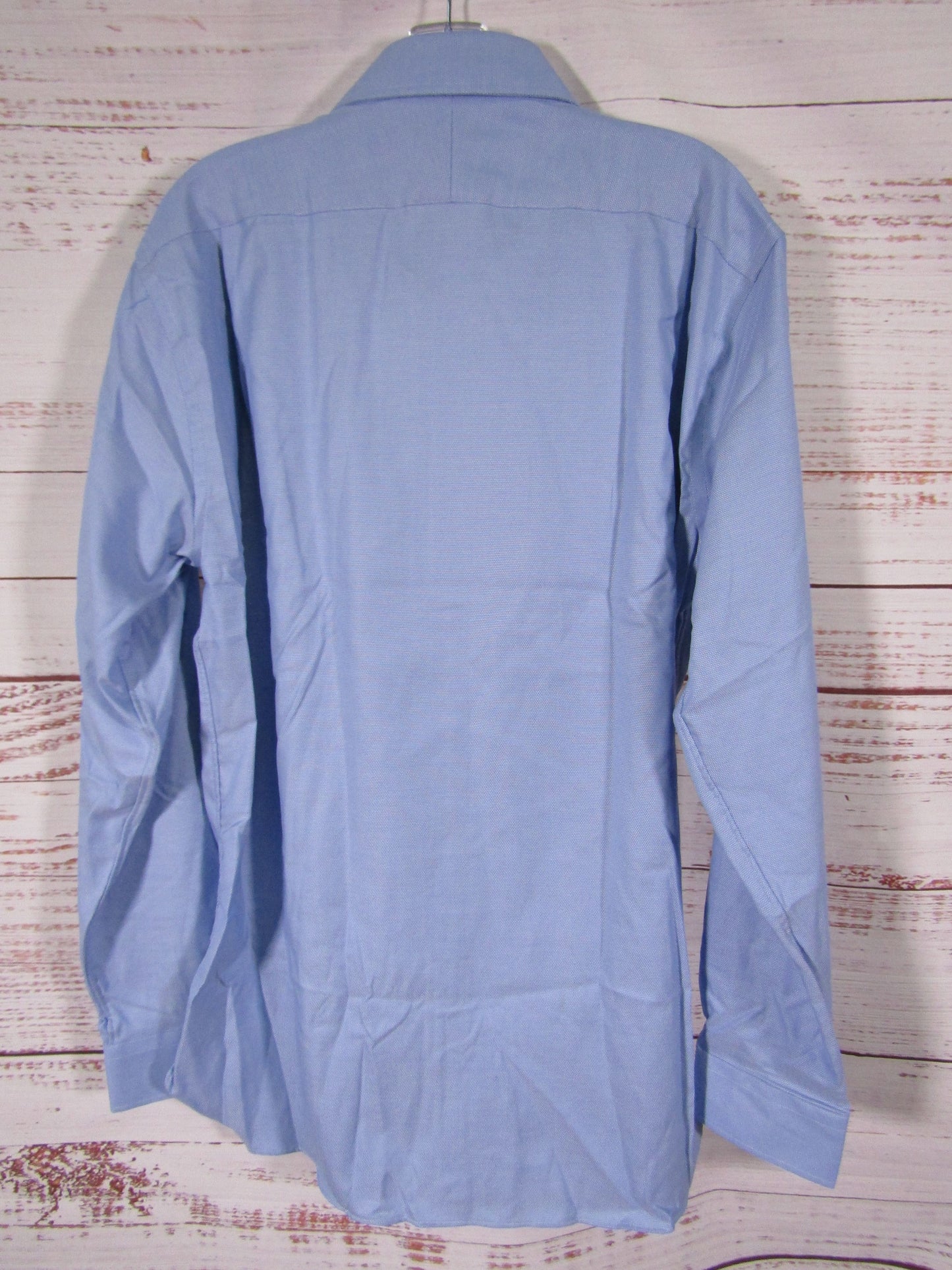 Nordstrom Men's Blue Long Sleeve Button Down Cotton Shirt Size 17/ 36-37