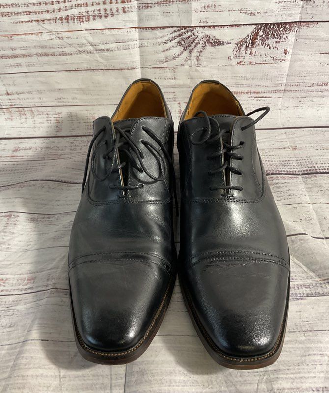 Florsheim Men's Oxford Cap Toe Black Leather Dress Shoes Size 12M