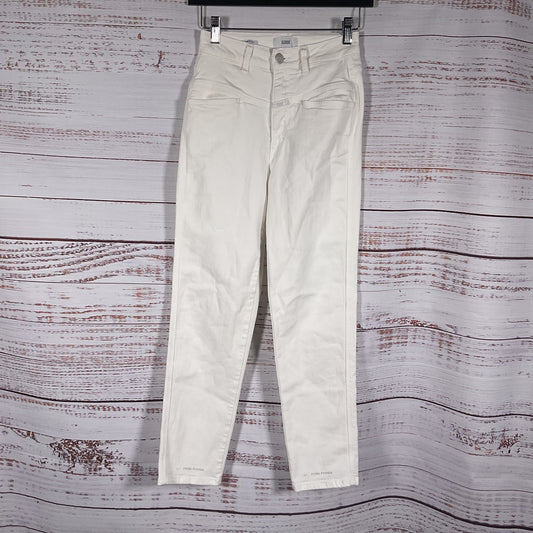 Closed White Pedal Pusher Cotton Blend Jeans Pants - Size 38
