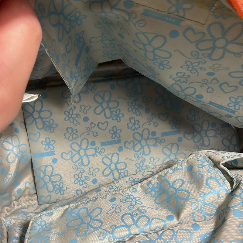 Disney Donald Duck Faux Distressed Print Brown Leather Handbag Purse