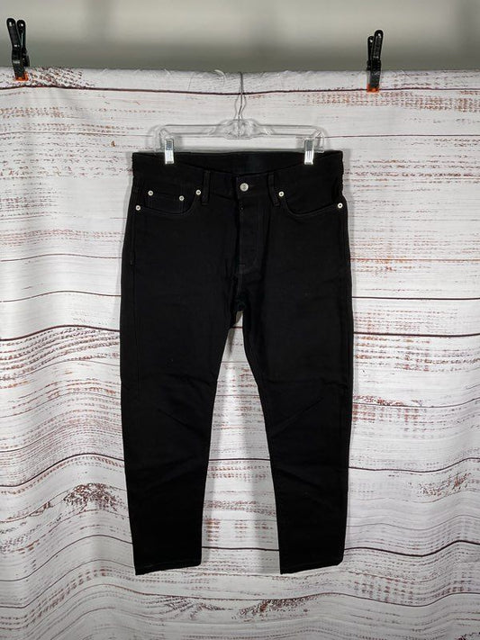 Buck Mason Maverick Slim Fit Jeans Black Double Dipped Men's 33x34