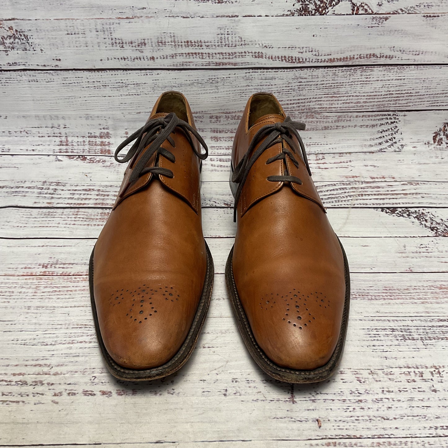 Grenson Brown Derby Dress Shoe Men 10