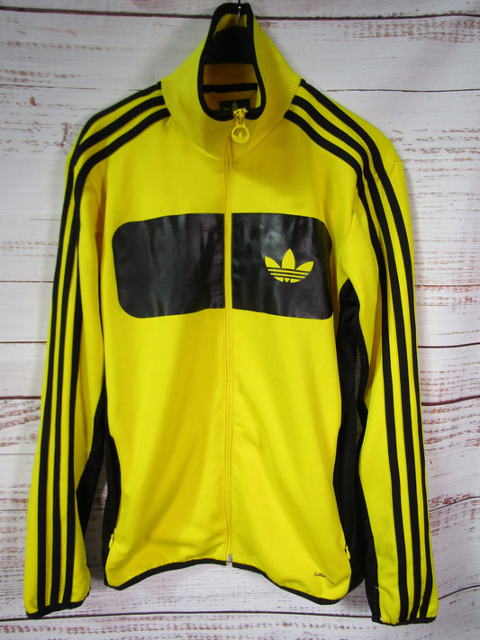 Adidas Firebird Men's Yellow & Black Full Zip Jacket Size S