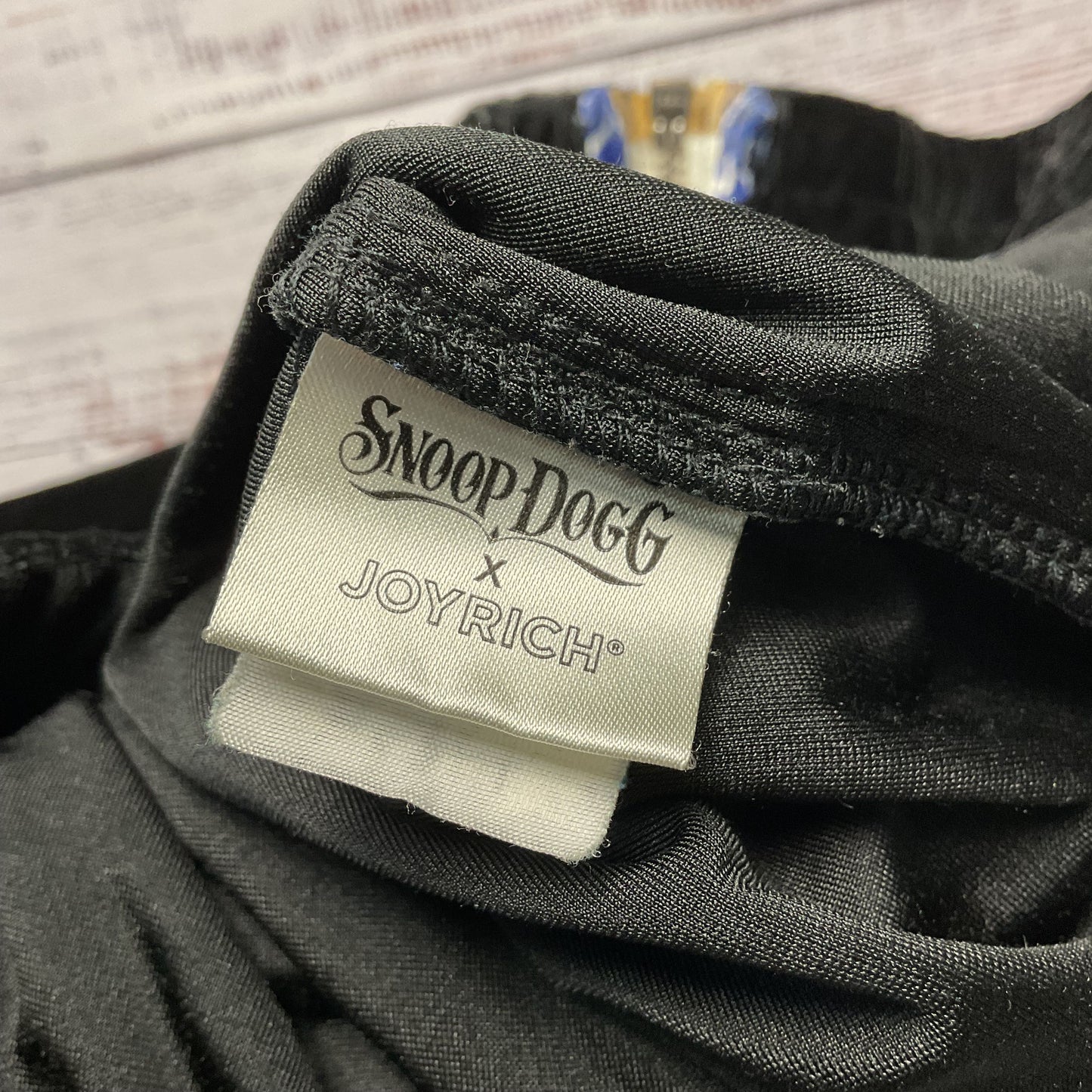 Snoop Dogg x Joyrich Black Velvet Embroidered Full Zip Jacket - Size S