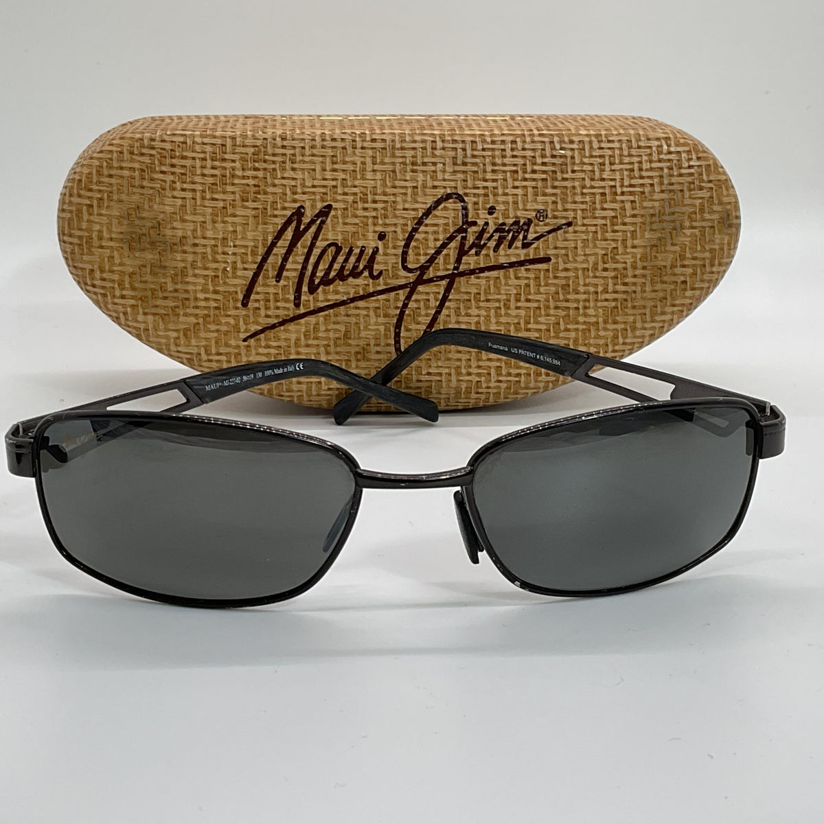MAUI JIM MJ227-02 Puamana Men's Dark Gunmetal Sunglasses with Case- 56[ ]19 130