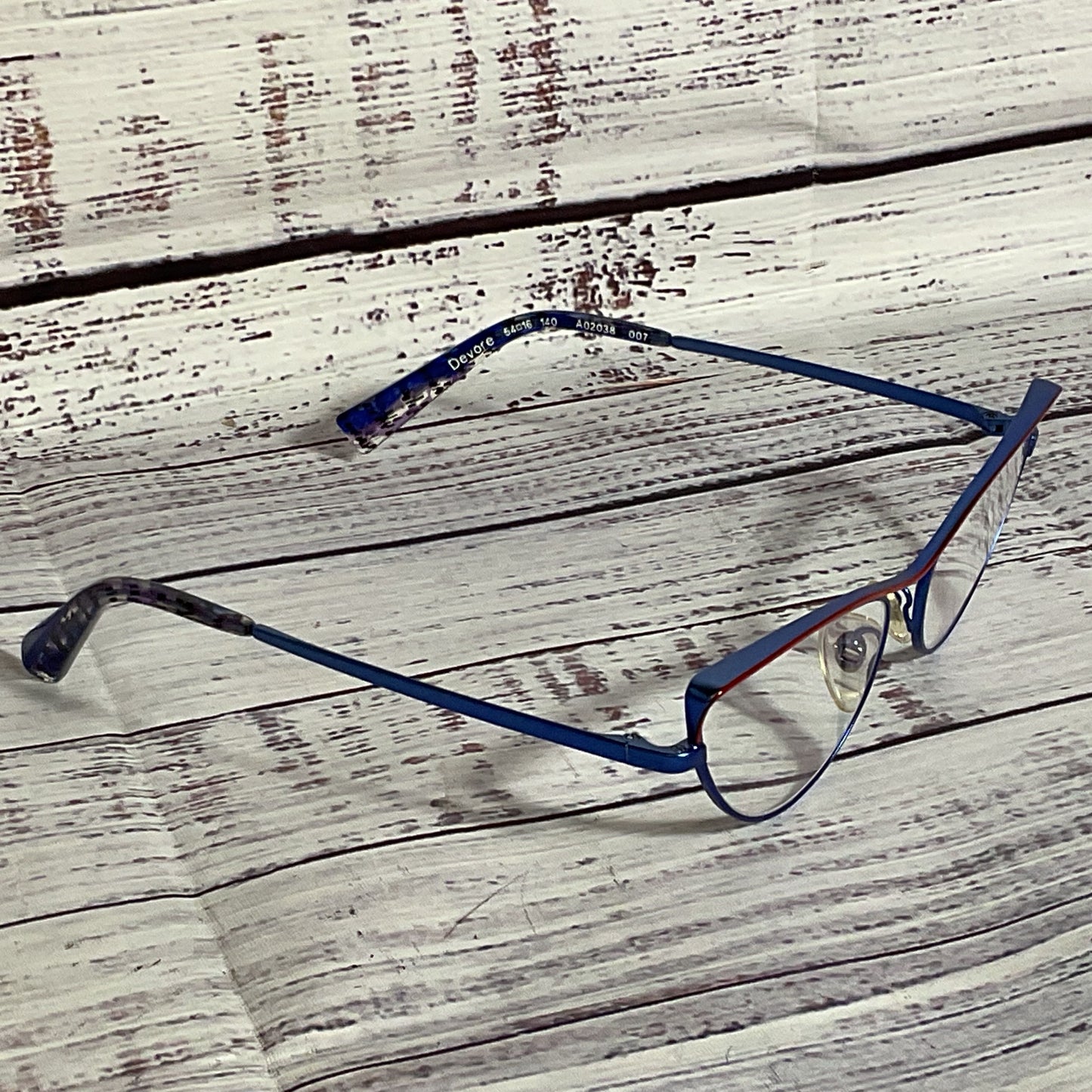 ALAIN MIKLI Devore A02038-07 Blue Eyeglasses- 54[ ]16 140 (FRAMES ONLY)