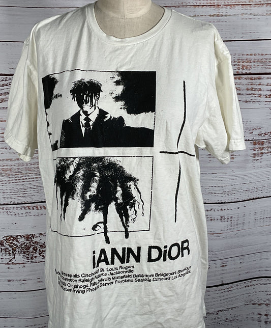 Iann Dior Tour Merch T-shirt Cream L