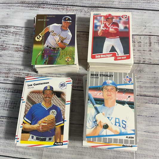 Lot Of 500+ Vintage 80s 90s Fleer Baseball Trading Cards