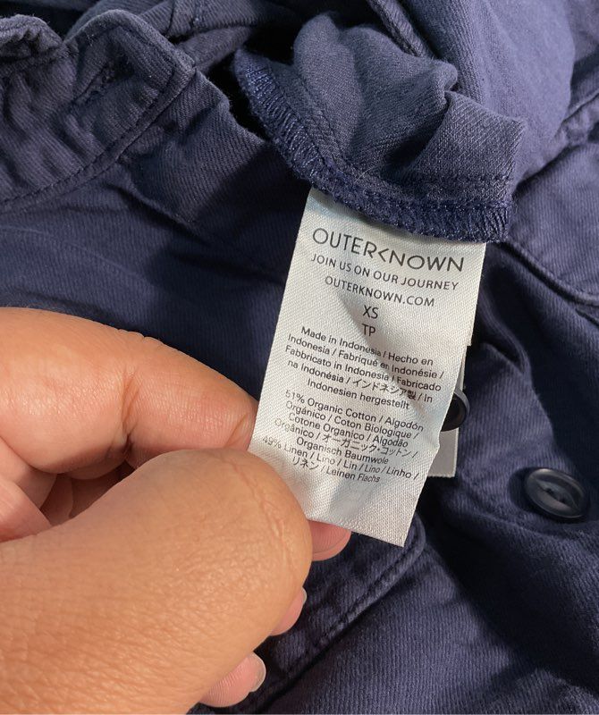 Outerknown S.E.A. Jumpsuit Women's Blue Utility One Piece Workwear XS