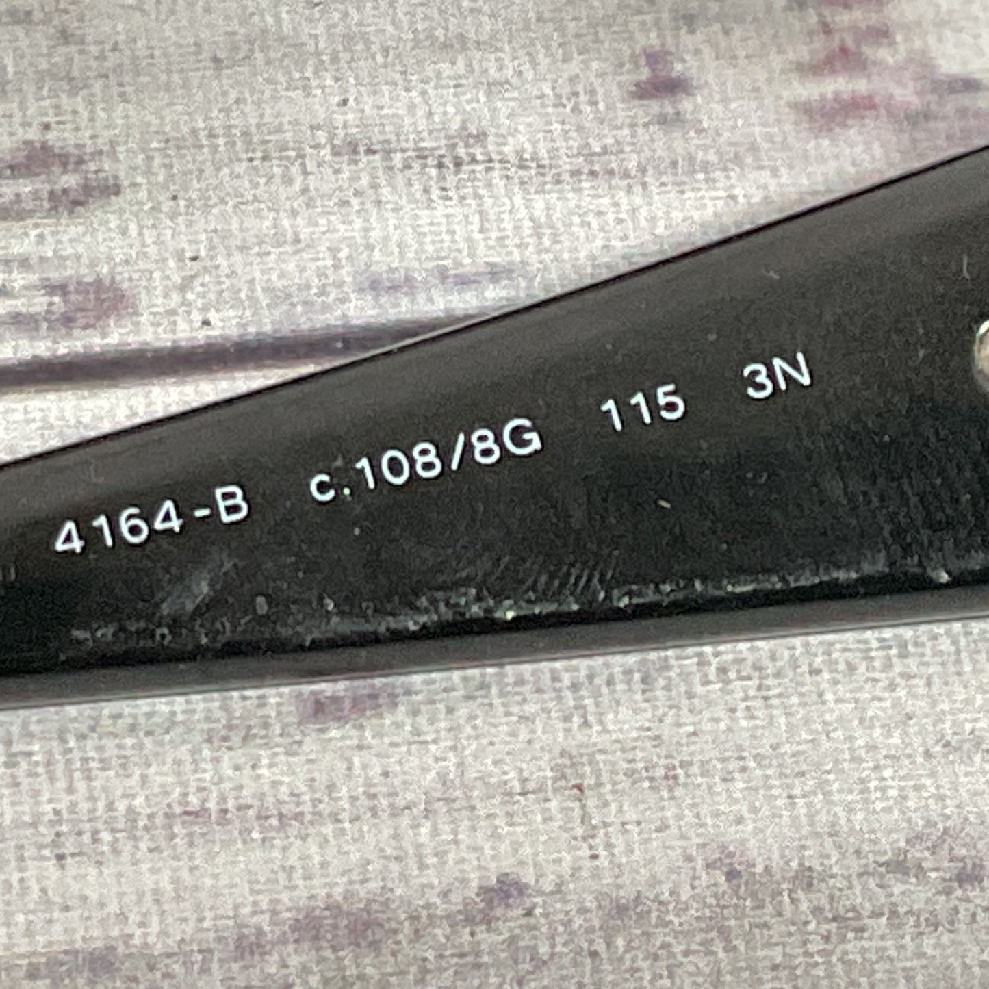 CHANEL 4164-B Camillia Shield Womens Black Crystal Sunglasses (MISSING CRYSTALS)