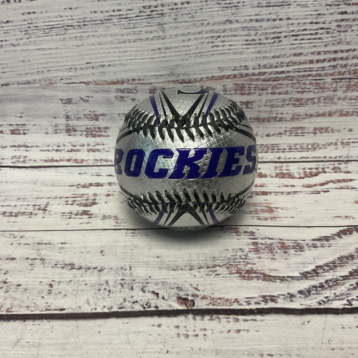 Rawling Colorado Rockies Silver Purple Baseball 2009