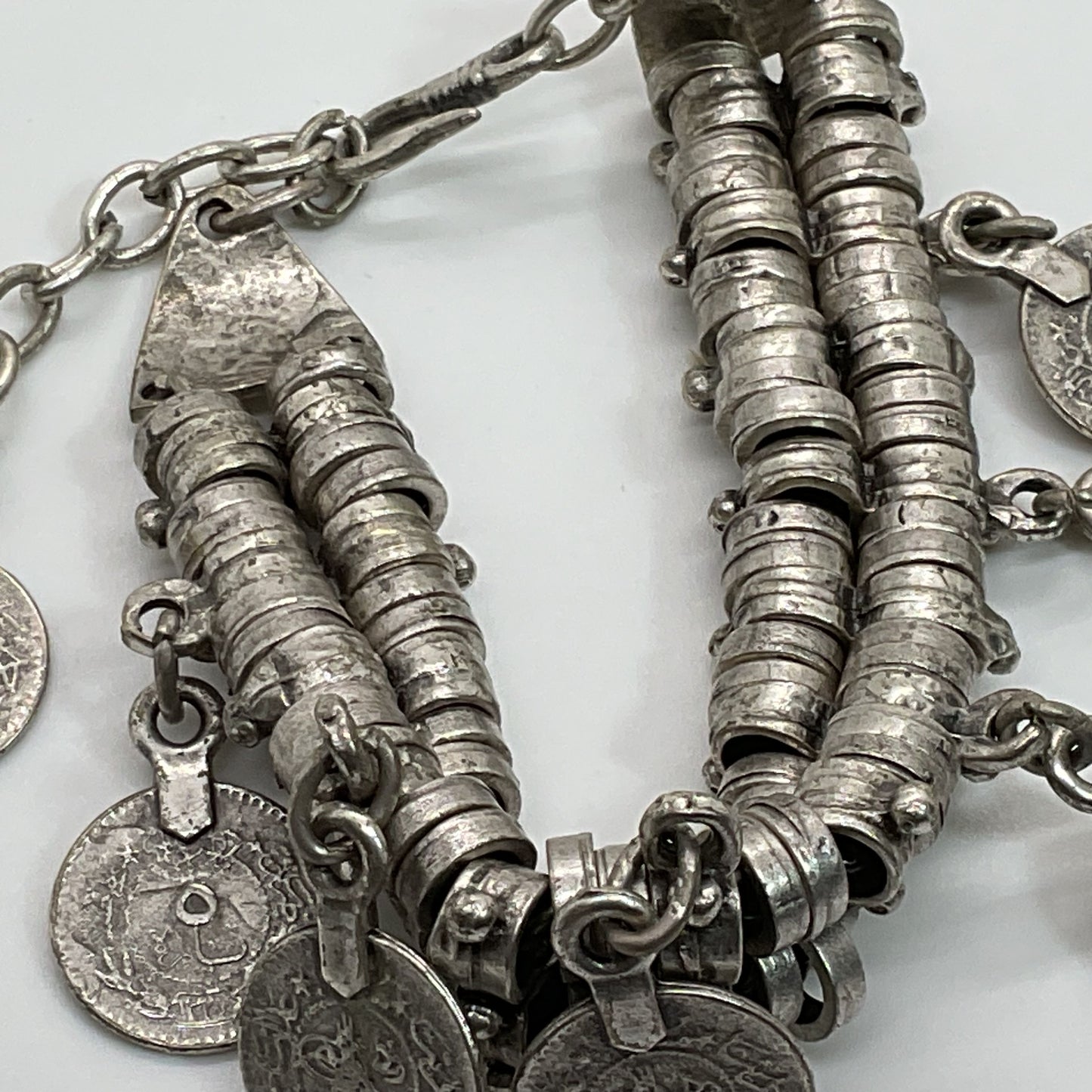 VTG./ANTIQUE Ottoman Empire Turkish Coin Bracelet- 8"