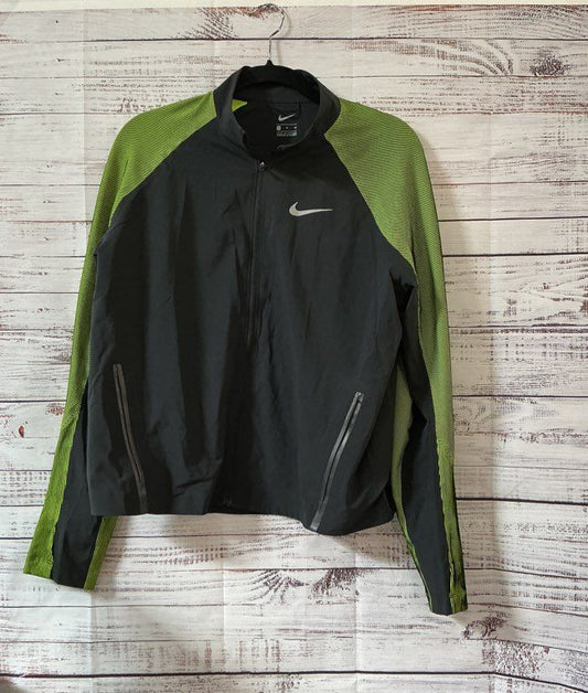 Men's Nike Black/Green Stadium Running Jacket Size XL