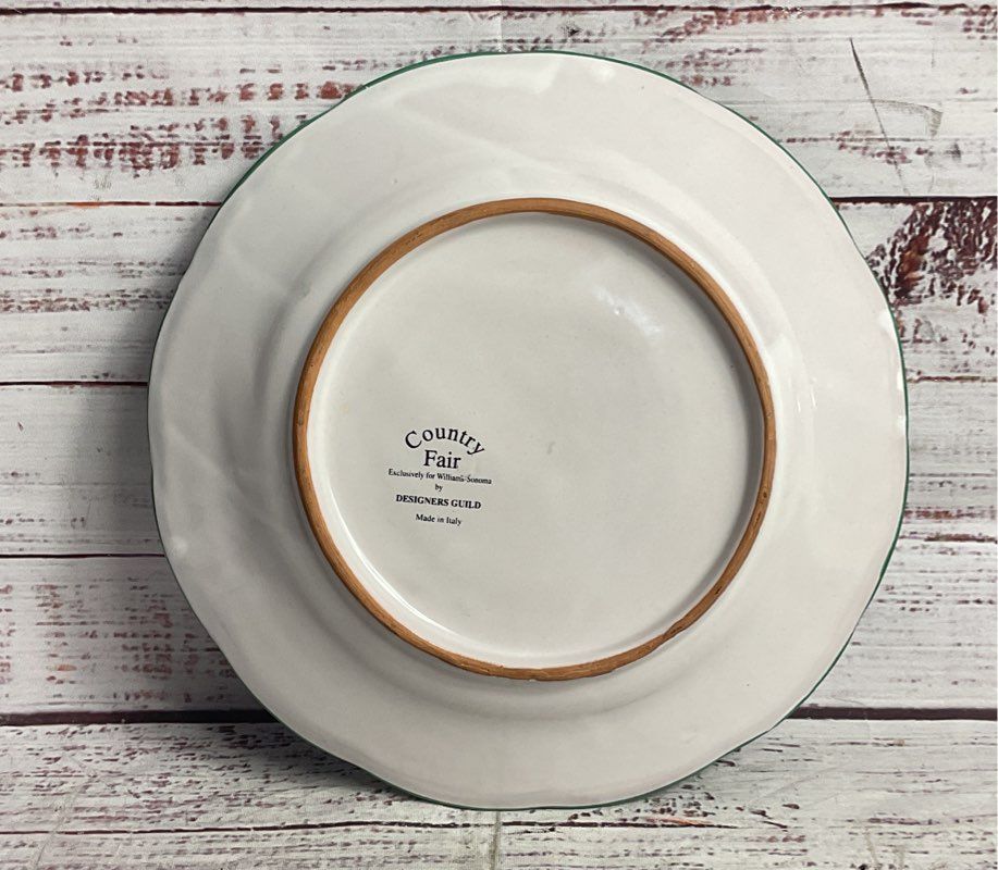 Williams Sonoma Country Fair 8" Set of 2 Salad Plates Multicolor