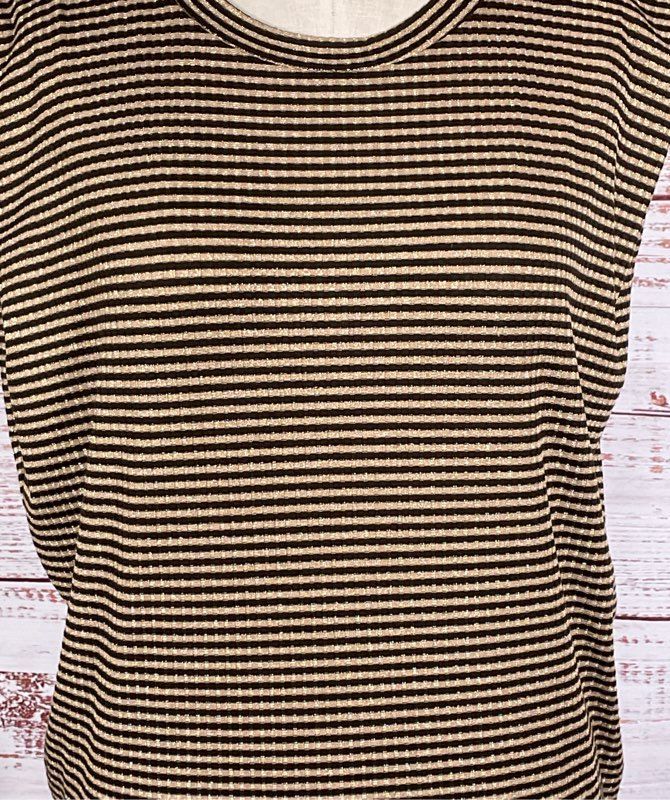 Momoni Striped Flutter Sleeve Shirt Multicolor S