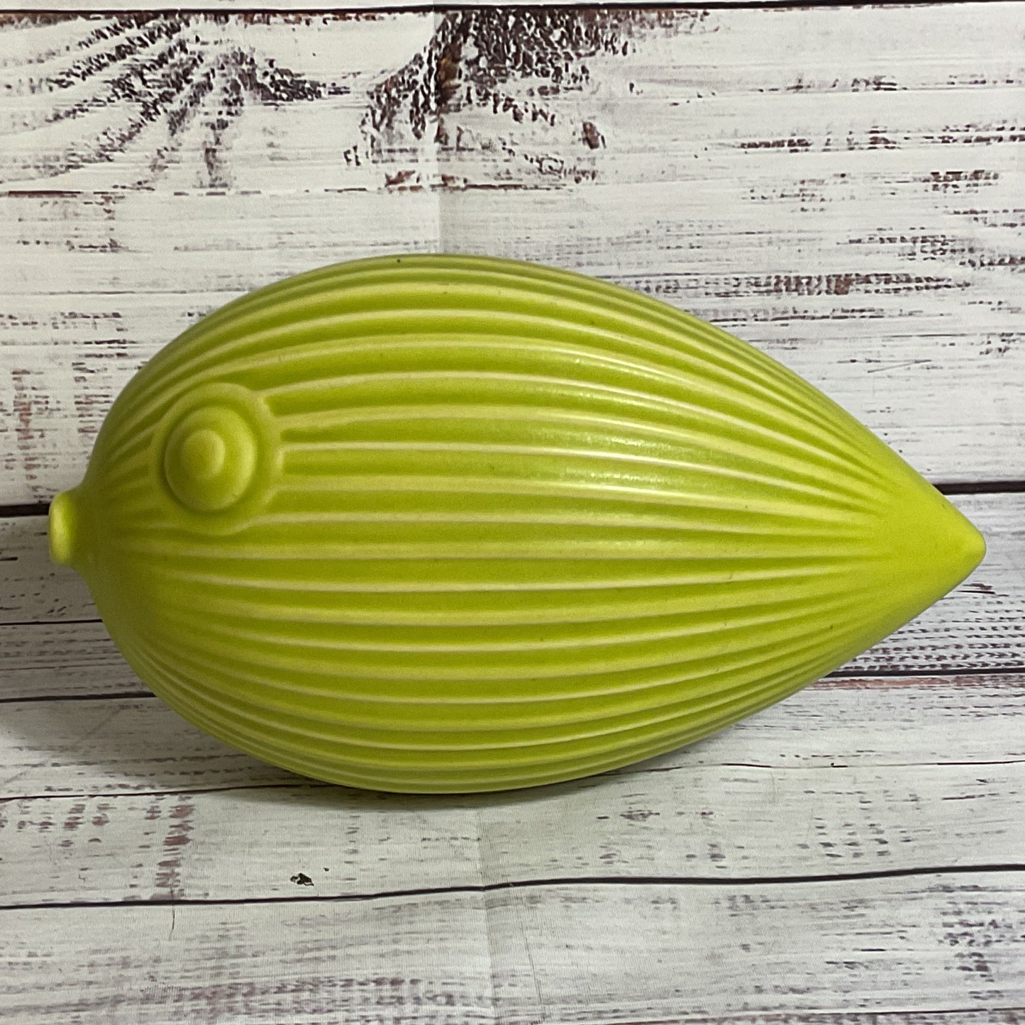 JONATHAN ADLER Green Puffer Blow Fish Menagerie Series Sculpture 9.25" (DAMAGED)