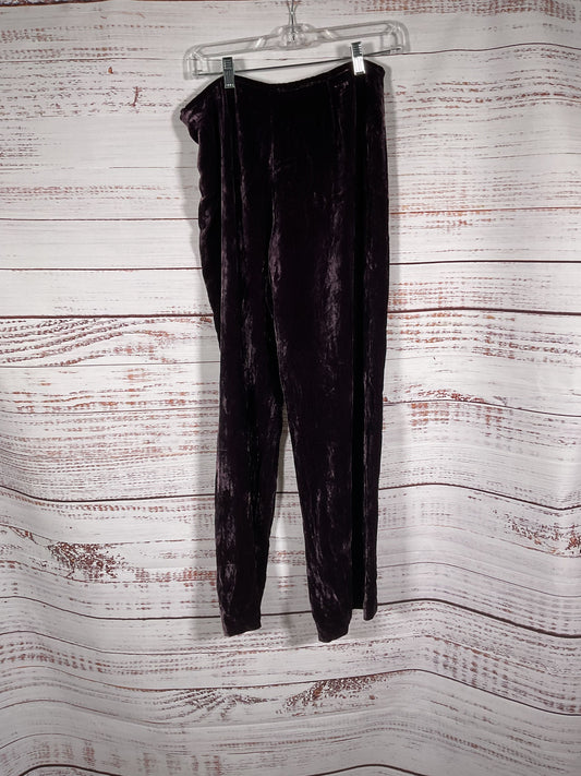 Armani Purple Velvet Pants - Size 8