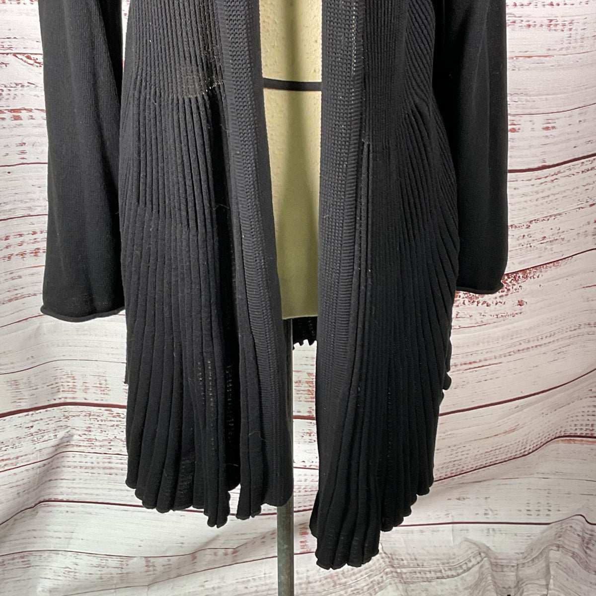 STELLA CARAKASI Women's Black Long Cardigan- SZ L