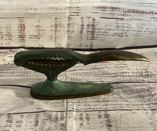 Vintage Table Top Made in Israel Nutcracker Brass