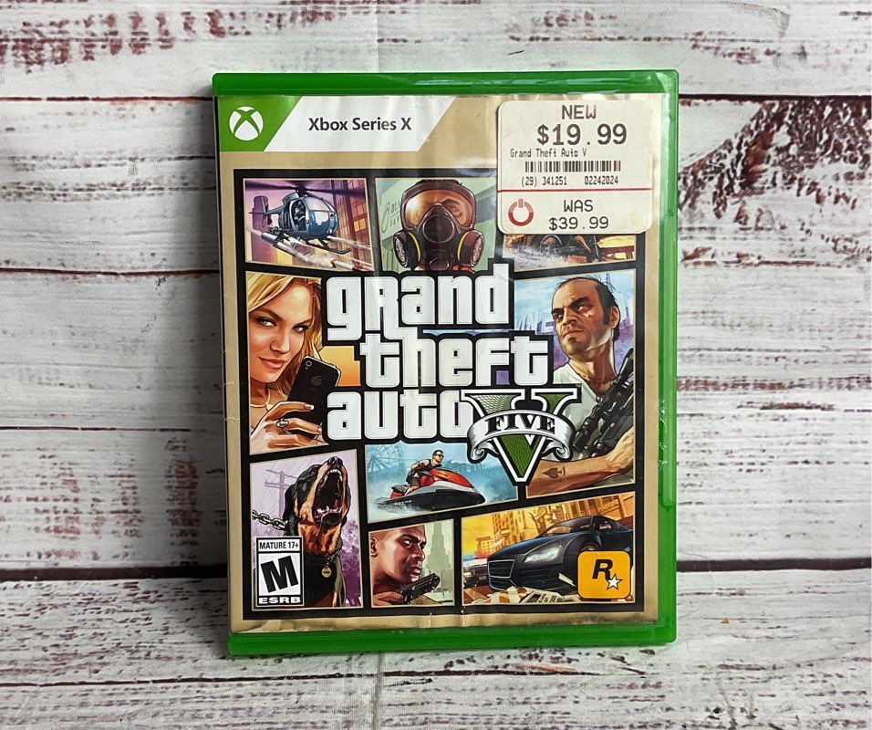 Microsoft Xbox One Set of 3 The Show 23 GTA 5 WWE2K16 Video Games