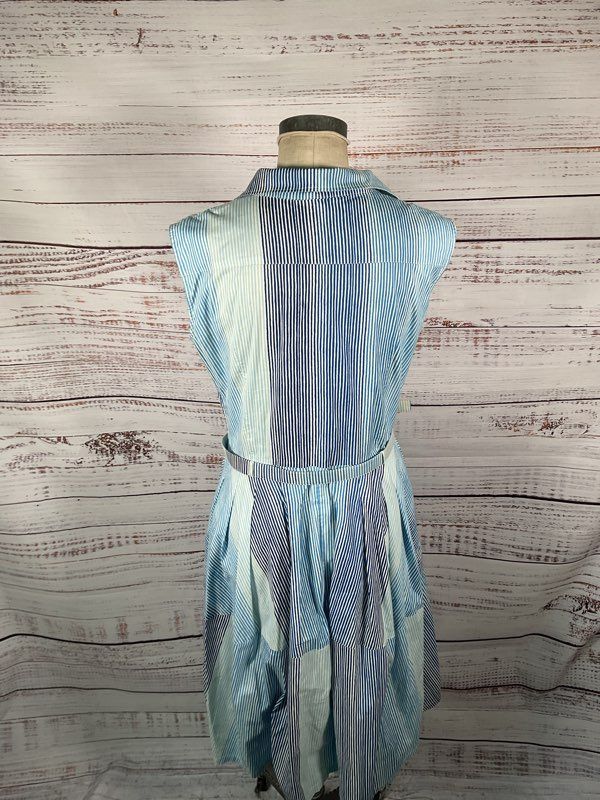 Samantha Sung Women's Blue Midi Dress With Bely Size 12 Read Below