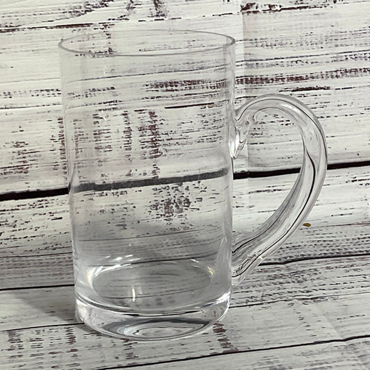 TIFFANY & CO. Crystal Beer Stein Mug Glass- 5.5"