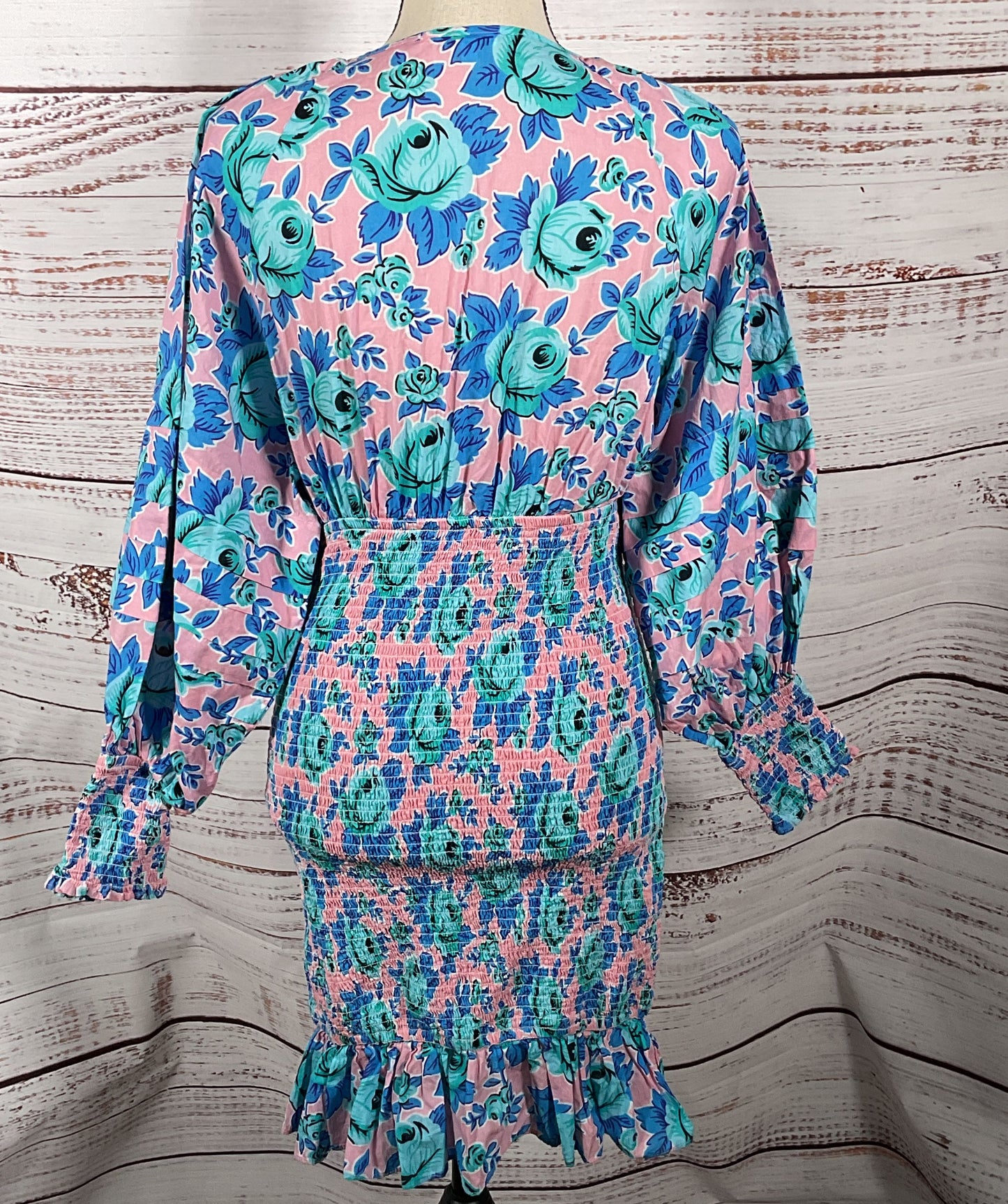 Rhode Resort Anya Smocked Mini Dress Multicolor M