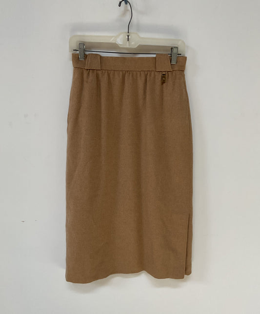 Women's Vintage Etienne Aigner Camelhair Pencil Skirt Size 40 FR
