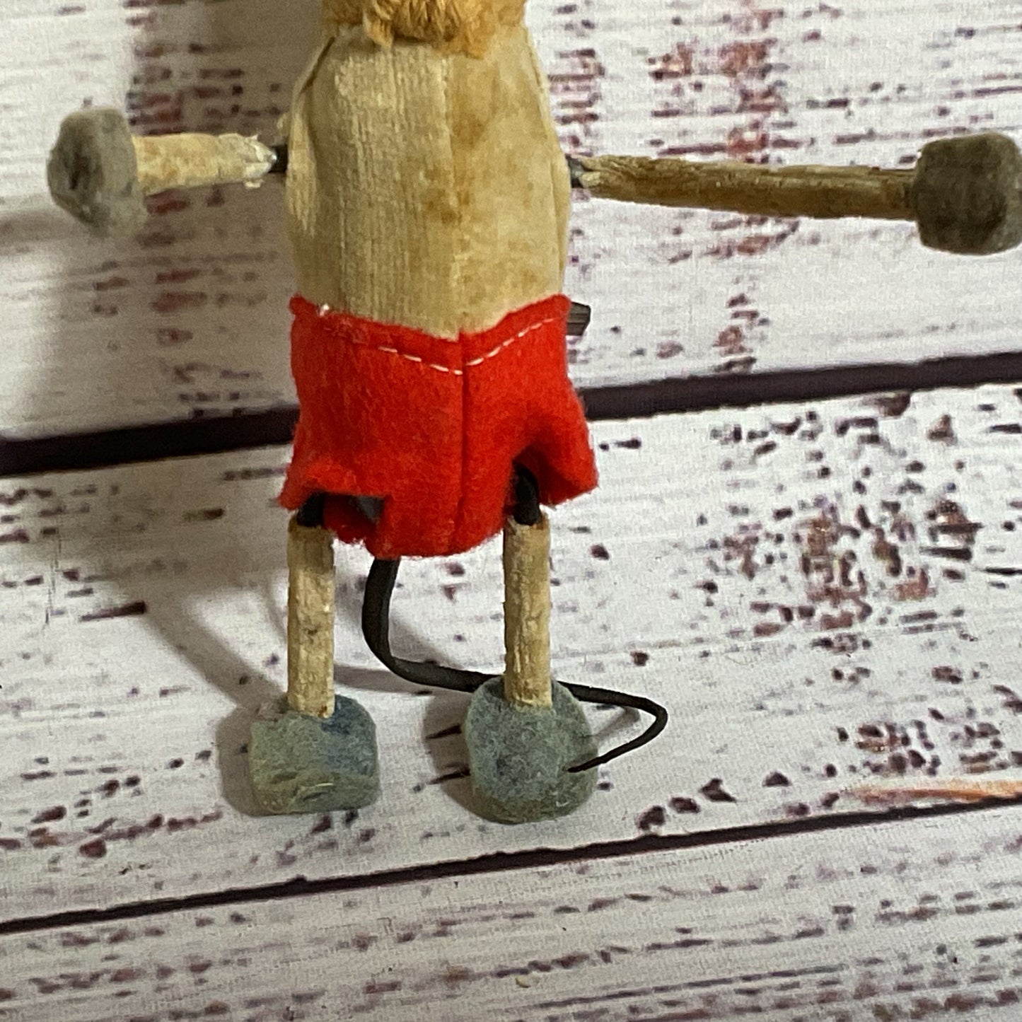 ANTIQUE SCHUCO Tumbling Jolly Mouse Windup Toy- (NO KEY- DOESN'T WORK- AS-IS)