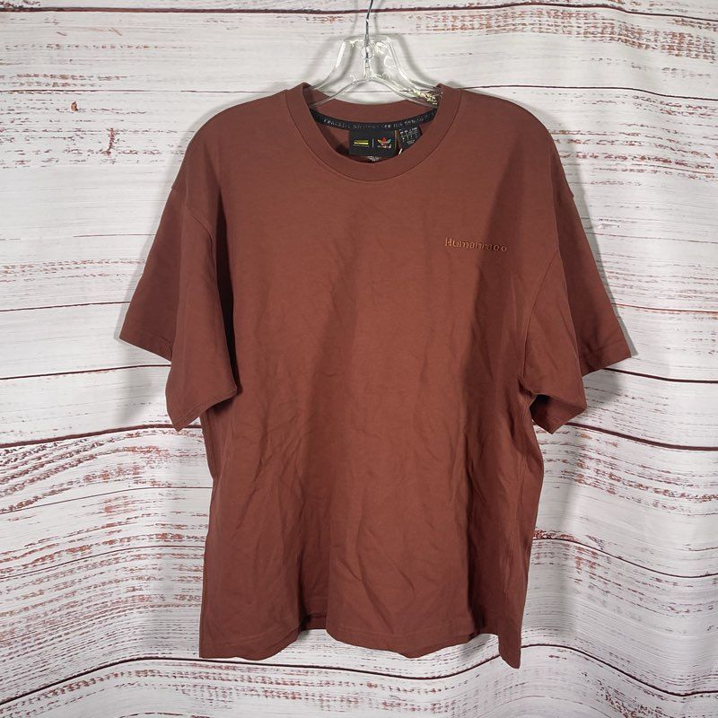 NWT Adidas X Pharrell Williams HumanRace Basics Brown S/S T-shirt - Size L