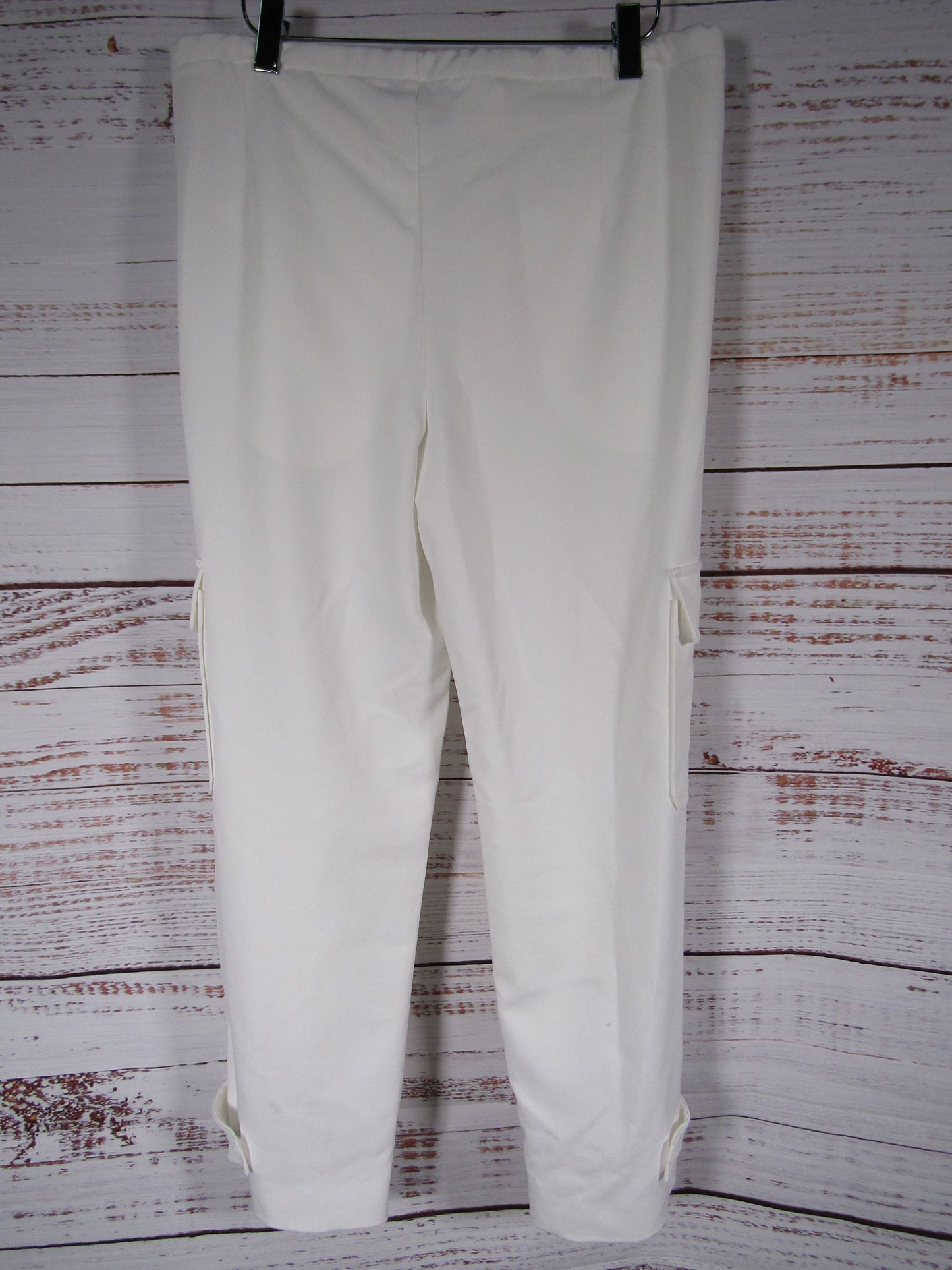 Almina Concept Women's White Drawstring Cargo Pants Size XS