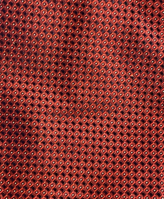Boss Hugo Boss Square Pattern Tie Red