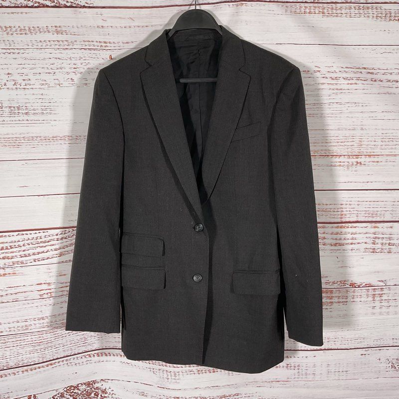 Gucci Gray Wool Blend 2 Button 3 Pocket Suit Jacket - Size 42