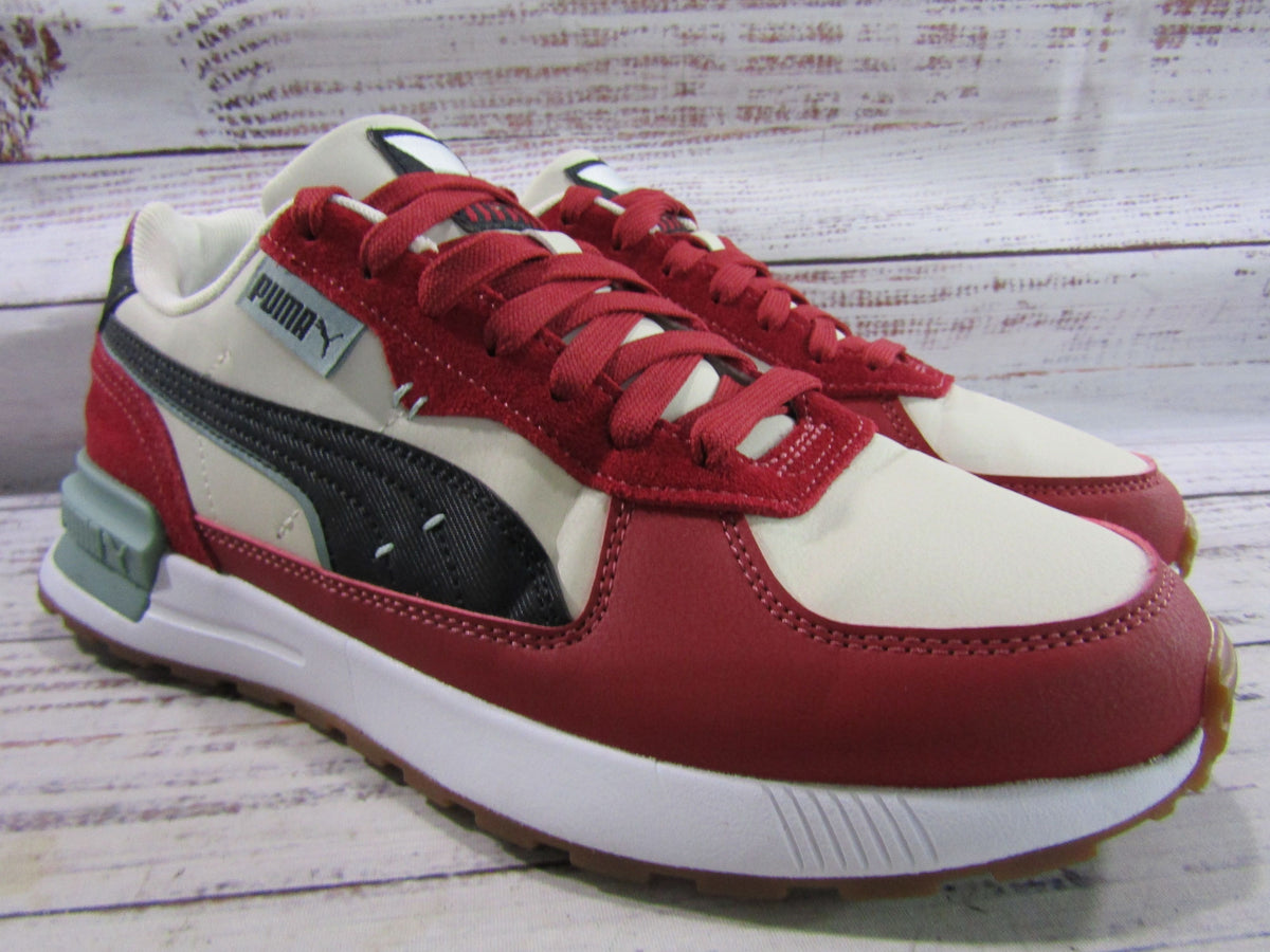PUMA Graviton Greenside Men's Red & White Low Top Sneakers 400684-01