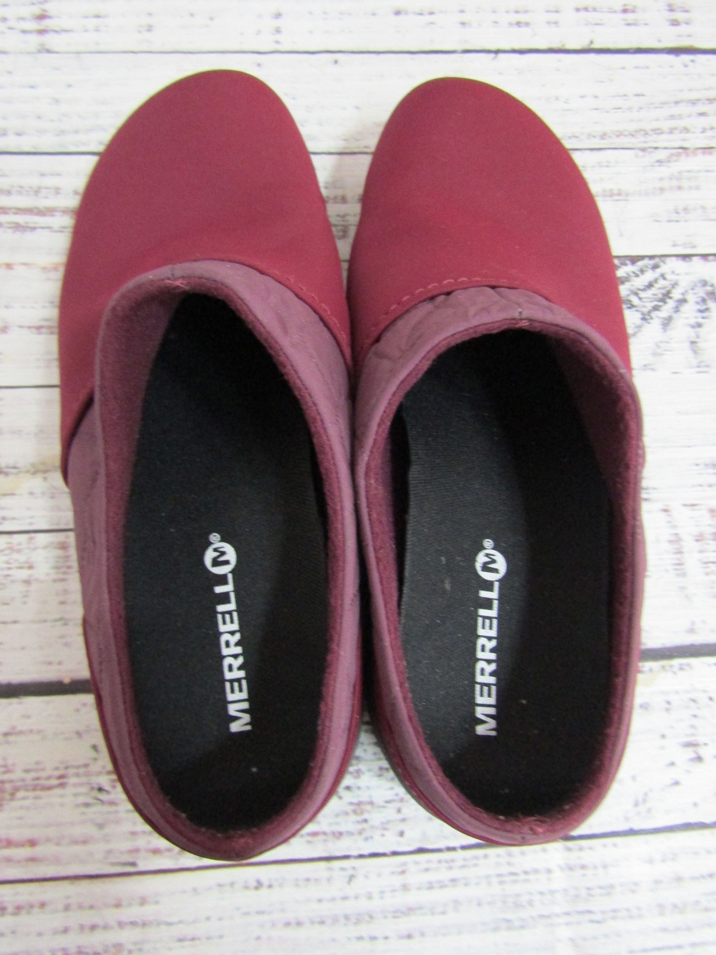 Merrell Encore Q2 Women's Burgundy Wine Clog Slides Size 7.5 J95198