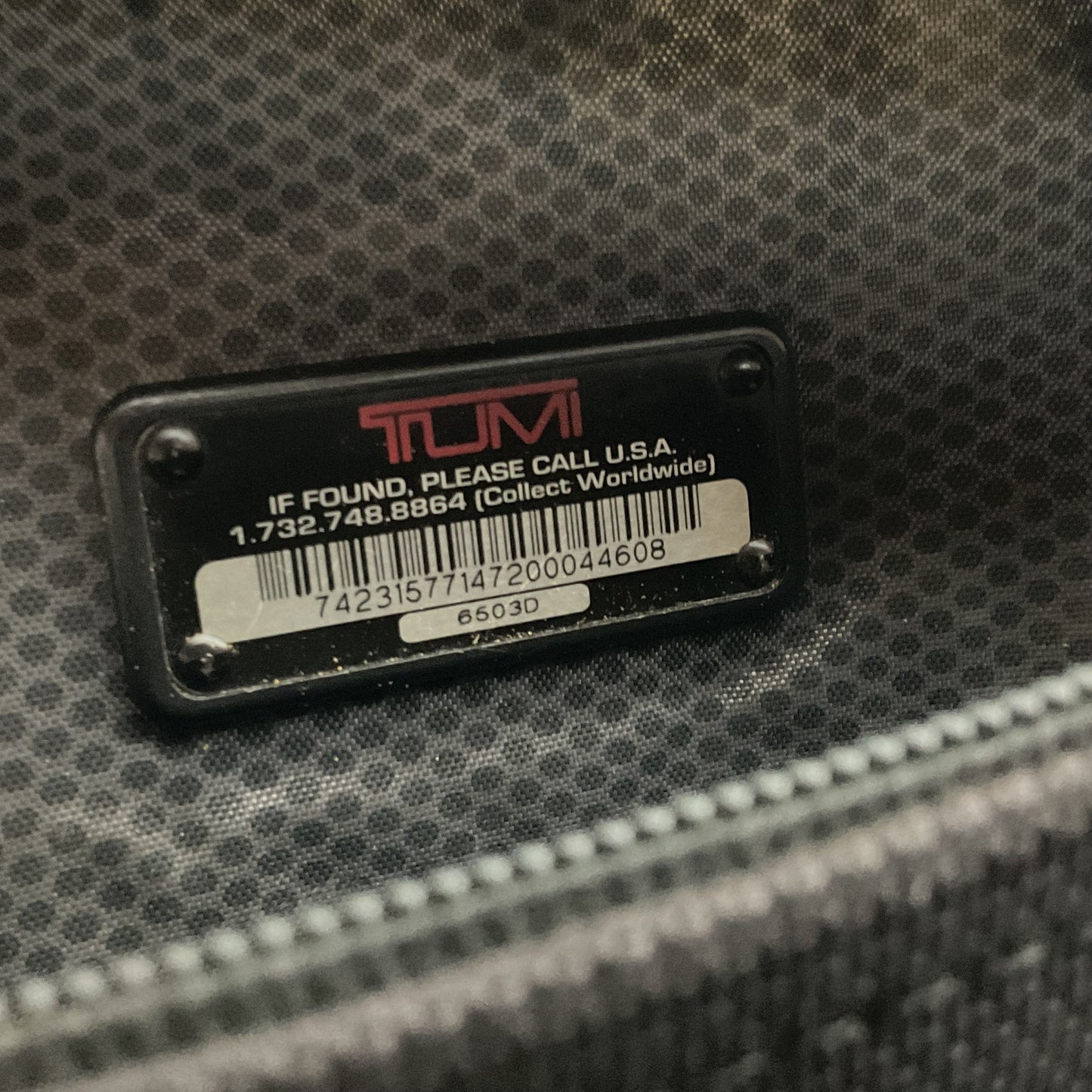 TUMI Unisex Black Crossbody/Handle Travel Bag