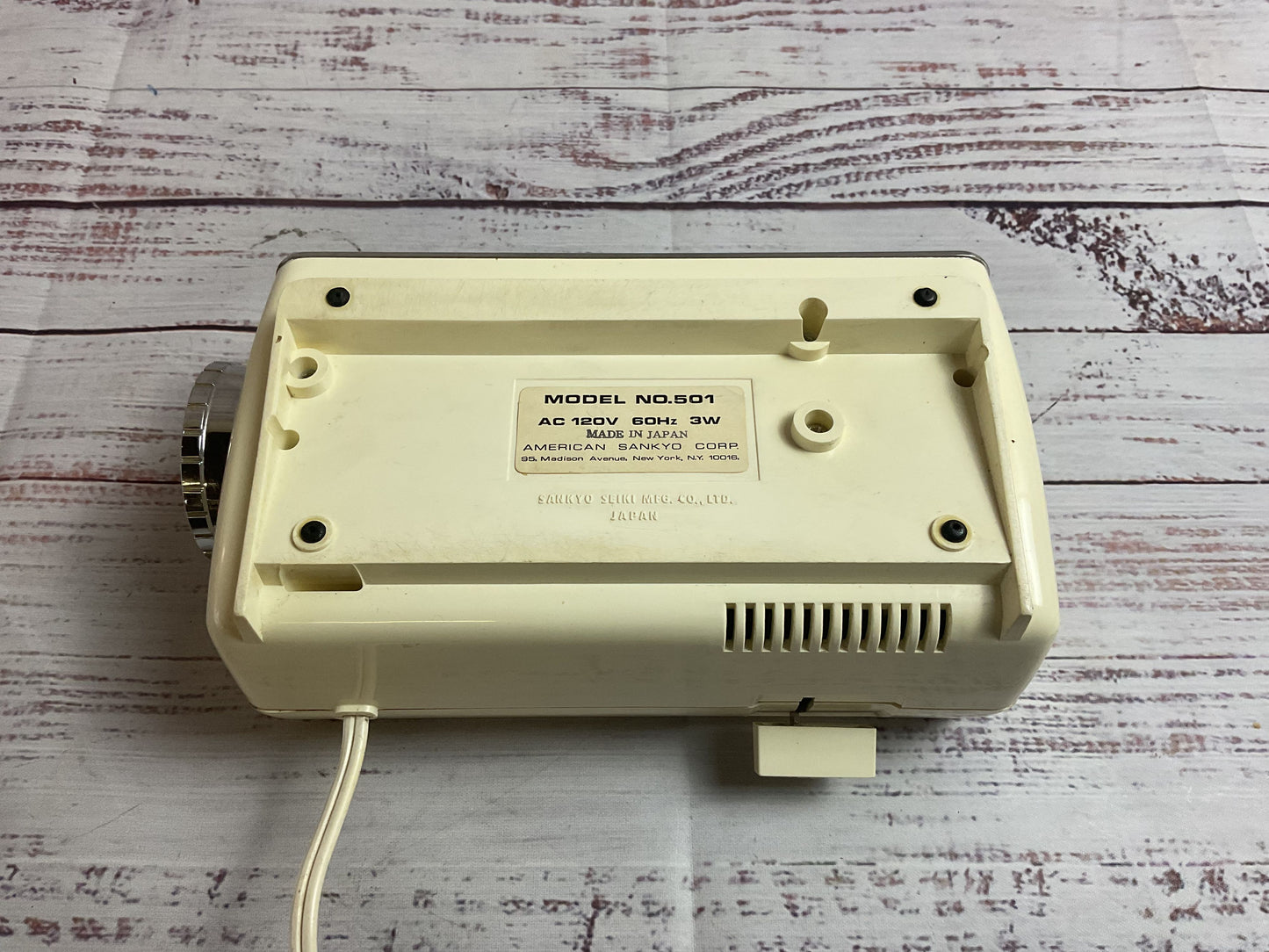 Vintage Sankyo Digi-Glo Model 501 Clock Working